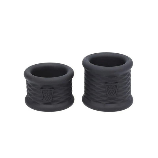 Doc Johnson Fort Troff Stretch Flex Trainers Cock Ring Black - Stretchy Cock Rings