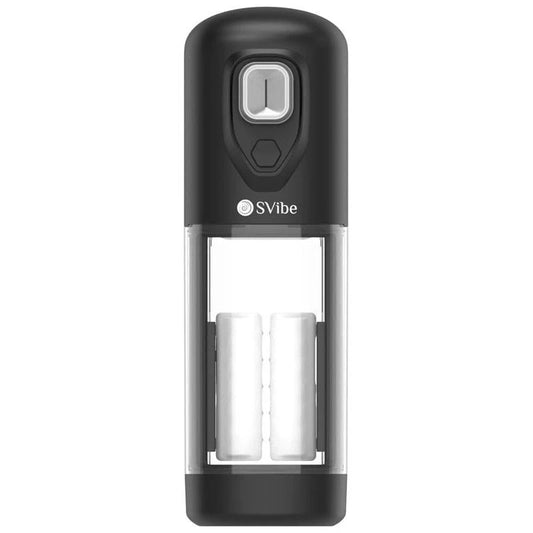 Svibe Ikon Volt Male Masturbator Transparent Black - Masturbators and Strokers