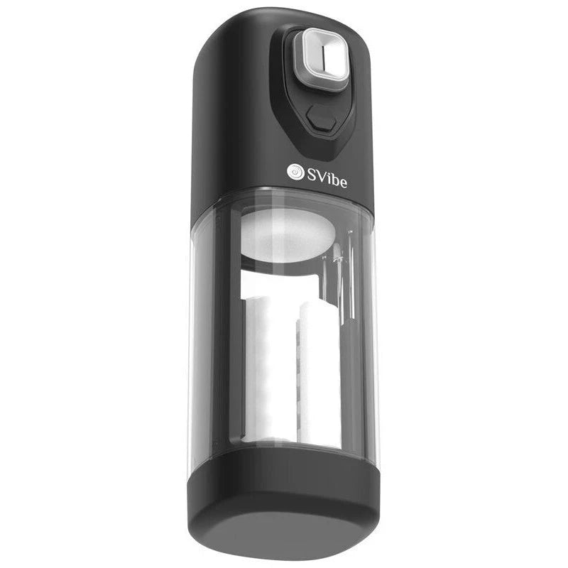 Svibe Ikon Volt Male Masturbator Transparent Black Masturbators and Strokers