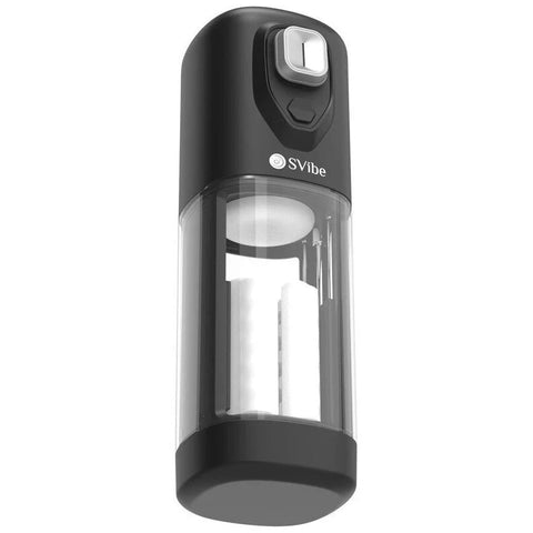 Svibe Ikon Volt Male Masturbator Transparent Black - Masturbators and Strokers