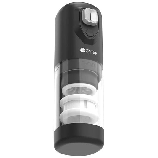 Svibe Ikon Spark Mens Masturbator Transparent Black - Masturbators and Strokers