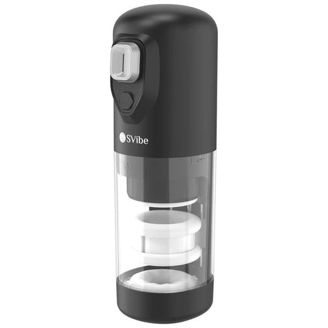 Svibe Ikon Spark Mens Masturbator Transparent Black - Masturbators and Strokers