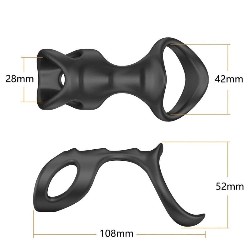 BDStyle Penis Ring Skeleton Model Sex Delay Cock Rings Silicone Cock Rings