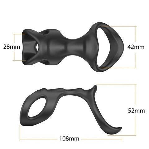 BDStyle Penis Ring Skeleton Model Sex Delay Cock Rings - Silicone Cock Rings