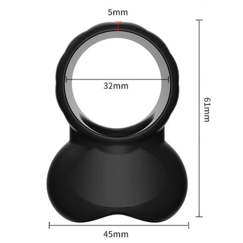 BDStyle Testis Locking Sex Delay Cock Ring - Vibrating Cock Rings