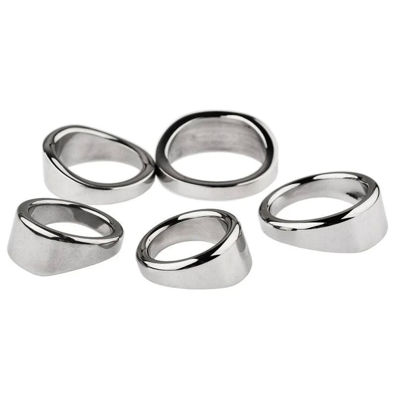 BDStyle Stainless Steel Chrome Rooster Penis Ring Steel Cock Rings