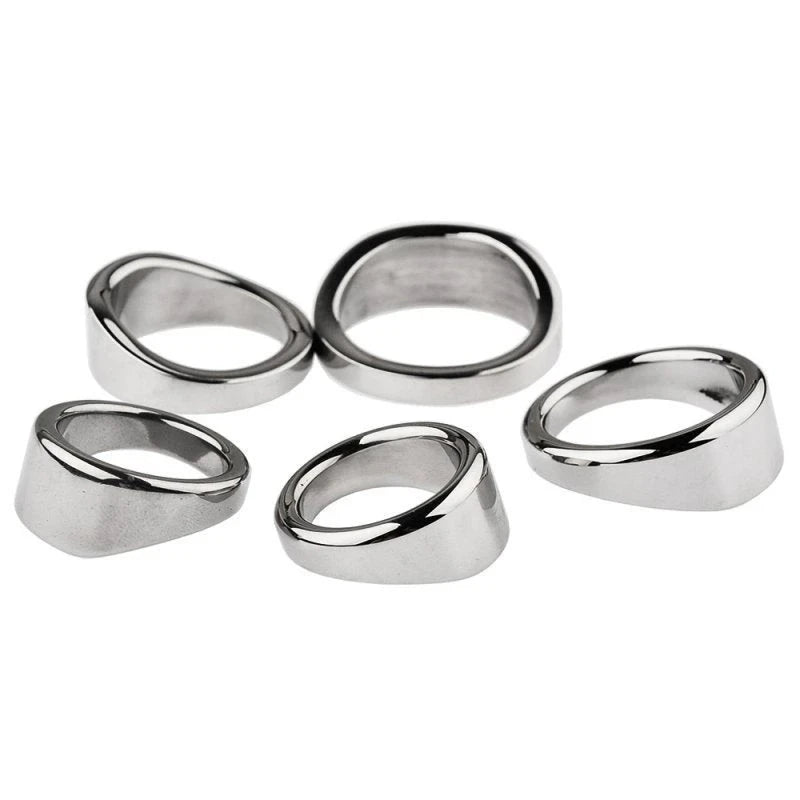 BDStyle Stainless Steel Chrome Rooster Penis Ring Steel Cock Rings