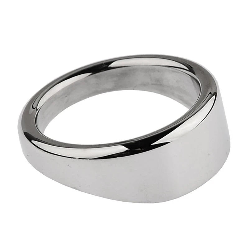 BDStyle Stainless Steel Chrome Rooster Penis Ring Steel Cock Rings