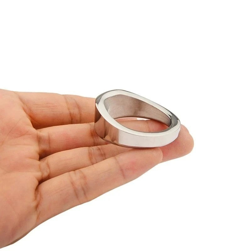 BDStyle Stainless Steel Chrome Rooster Penis Ring Steel Cock Rings