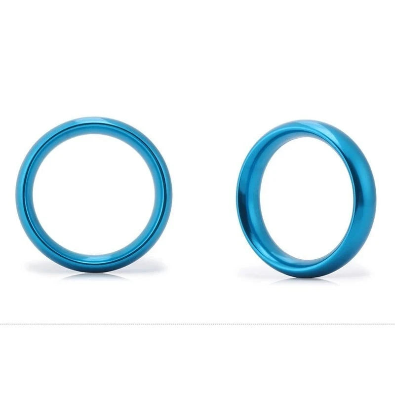 BDStyle Aluminum Round Sex Delay Cock Ring Small Steel Cock Rings