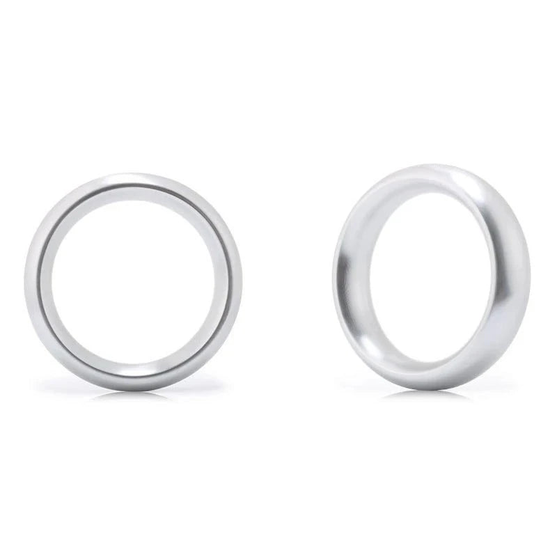 BDStyle Aluminum Round Sex Delay Cock Ring Small Steel Cock Rings