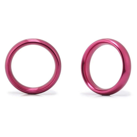 BDStyle Aluminum Round Sex Delay Cock Ring Small - Steel Cock Rings