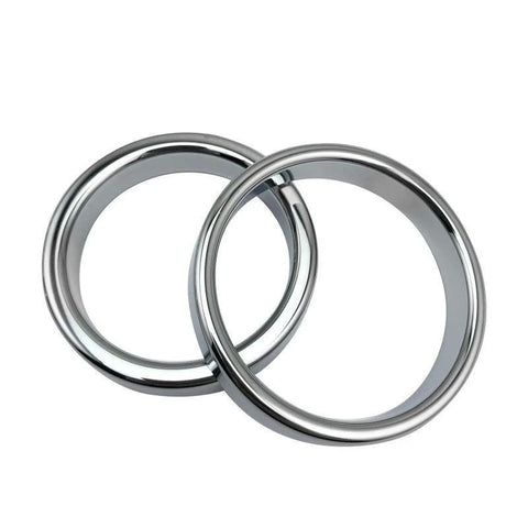 BDStyle Chrome Stainless Steel Mens Cock Ring 1.2cm Height - Steel Cock Rings