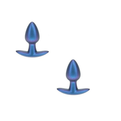 Shots OUCH! 6.5 cm Small Metallic Silicone Butt Plug - Butt Plugs