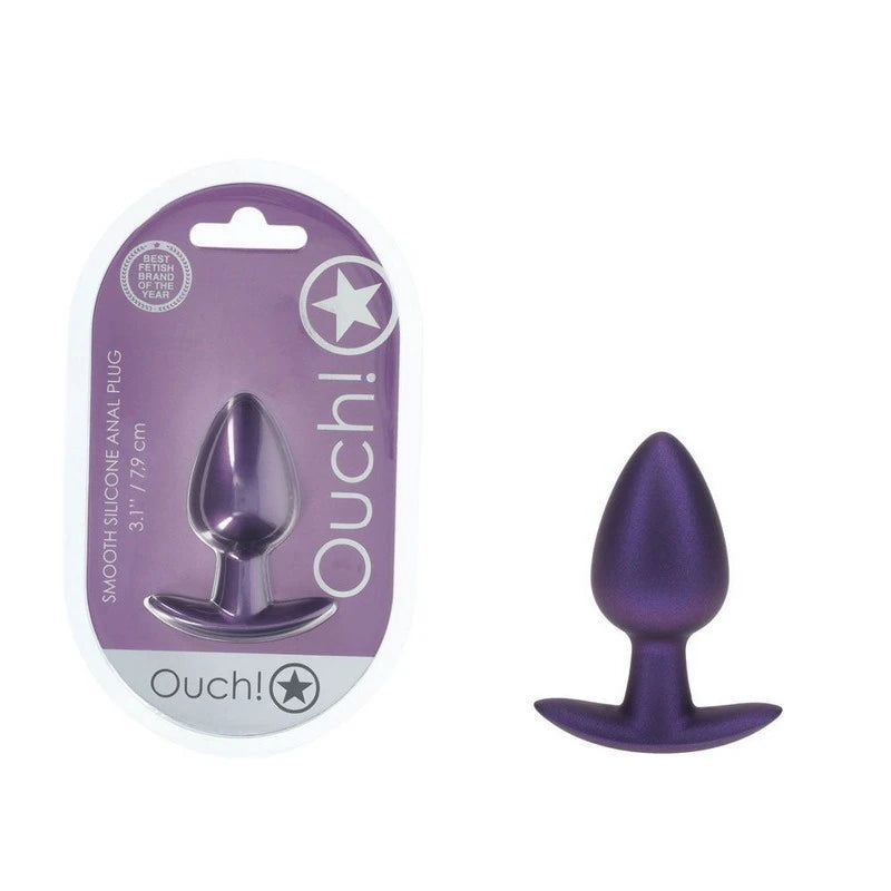 Shots OUCH! Metallic 7.9 cm Medium Waterproof Butt Plug Butt Plugs
