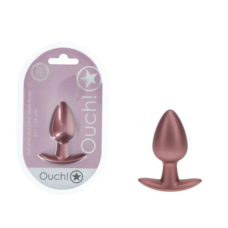 Shots OUCH! Metallic 7.9 cm Medium Waterproof Butt Plug Butt Plugs