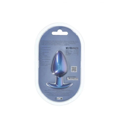 Shots OUCH! 8.9 cm Large Metallic and Soft Silicone Anal Plug - Butt Plugs