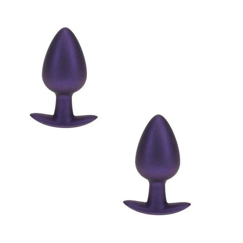 Shots OUCH! 8.9 cm Large Metallic and Soft Silicone Anal Plug - Butt Plugs