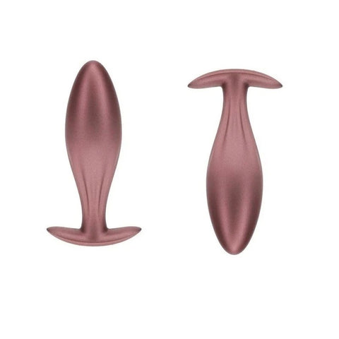 Shots OUCH! Oval Shaped 11.7 cm Metallic Waterproof Anal Plug - Butt Plugs