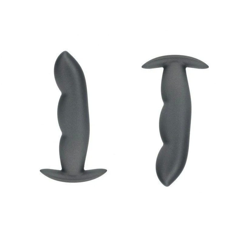 Shots OUCH! Finger Shaped 11.7 cm Metallic Silicone Butt Plug Butt Plugs