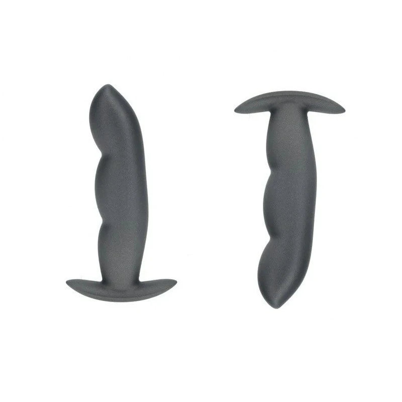 Shots OUCH! Finger Shaped 11.7 cm Metallic Silicone Butt Plug Butt Plugs