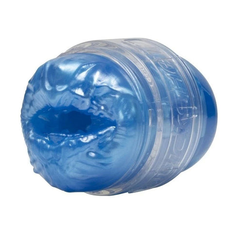 Fleshlight Quickshot Alien Blue Metallic Mouth and Butt Mens Masturbator - Fleshlight Male Masturbators
