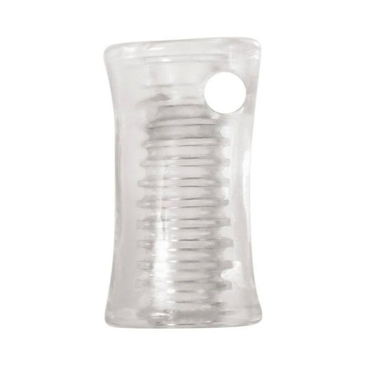 Zero Tolerance Pop Male Stroker With Vibrating Bullet Clear - Masturbators and Strokers