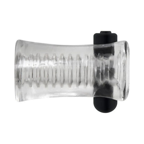 Zero Tolerance Pop Male Stroker With Vibrating Bullet Clear - Masturbators and Strokers