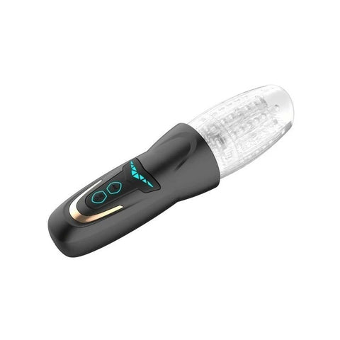Amovibe Dragon Pro Rechargeable Rotating Male Masturbator Black - Masturbators and Strokers