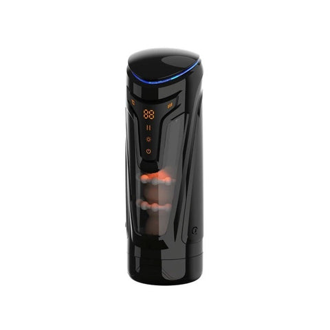 Amovibe Warrior Rechargeable Thrusting Male Masturbator Black - Masturbators and Strokers