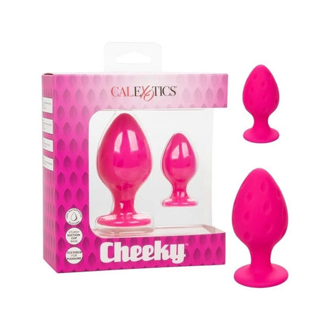 California Exotics Cheeky Body Safe Silicone Anal Plug Pink - Butt Plugs