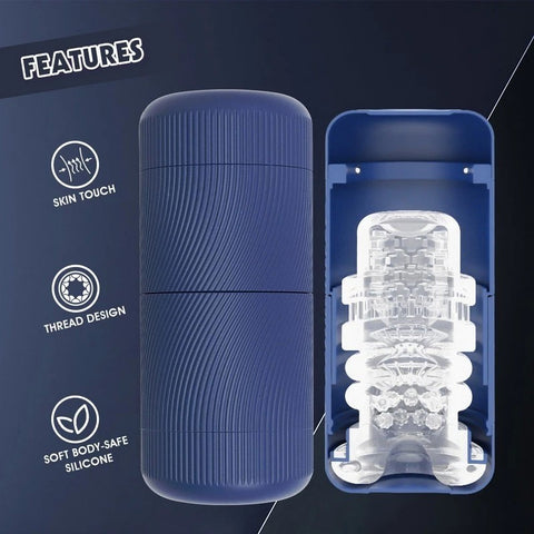 Lust Ripple Phantom Mens Masturbator Blue - Masturbators and Strokers