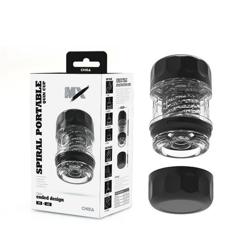 MX Spiral Portable Quin Cup Male Stroker - Masturbators and Strokers
