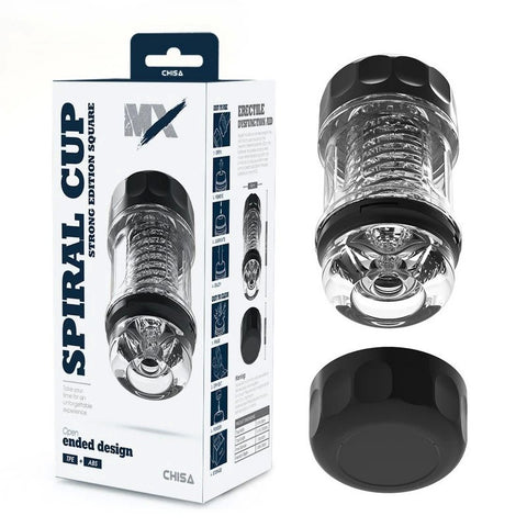 MX Spiral Cup Strong Edition Square Mens Masturbator - Masturbators and Strokers