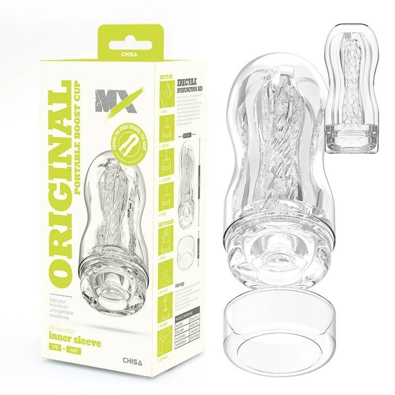 MX Original Portable Boost Super Soft Male Stroker Cup Masturbators and Strokers