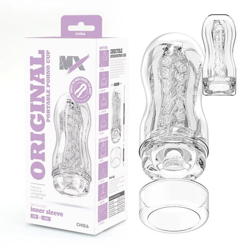 MX Original Portable Porno Phthalate Free Mens Masturbator Cup - Masturbators and Strokers