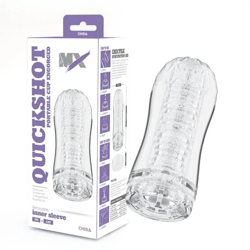 MX Quickshot Portable Cup Engorged Mens Pleasure Masturbator Masturbators and Strokers