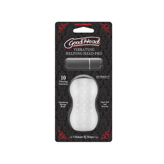 GoodHead Vibrating Helping Head Pro Male Masturbator Frost - Masturbators and Strokers