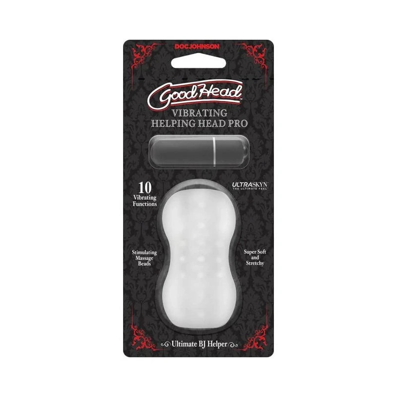 GoodHead Vibrating Helping Head Pro Male Masturbator Frost Masturbators and Strokers