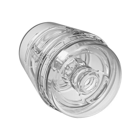Main Squeeze Pop-off Optix Realistic Male Stroker Clear - Masturbators and Strokers