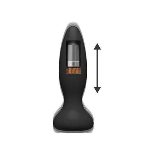 A-Play Thrust Adventurous Rechargeable Remote Control Silicone Anal Plug Black - Butt Plugs