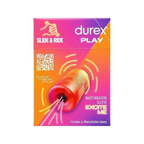 Durex Play Slide & Ride Textured Male Masturbation Sleeve - Masturbators and Strokers