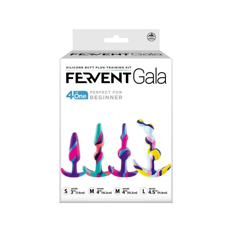 Fervent Gala Flared Base Silicone Butt Plug Training Kit Butt Plugs