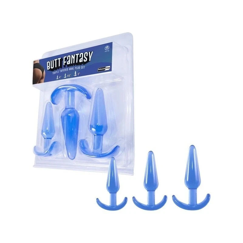 Excellent Power Butt Fantasy Triple Tapered Butt Plug Set Butt Plugs