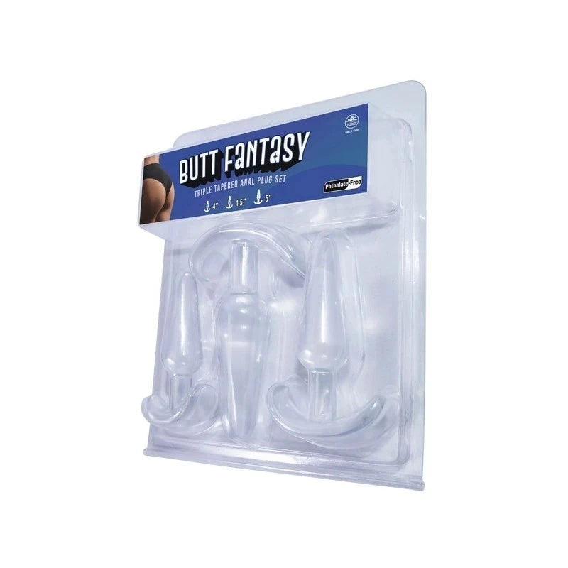 Excellent Power Butt Fantasy Triple Tapered Butt Plug Set Butt Plugs