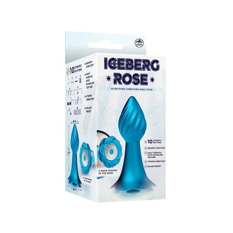 Iceberg Rose 10 Rhythms Vibrating Anal Plug - Butt Plugs
