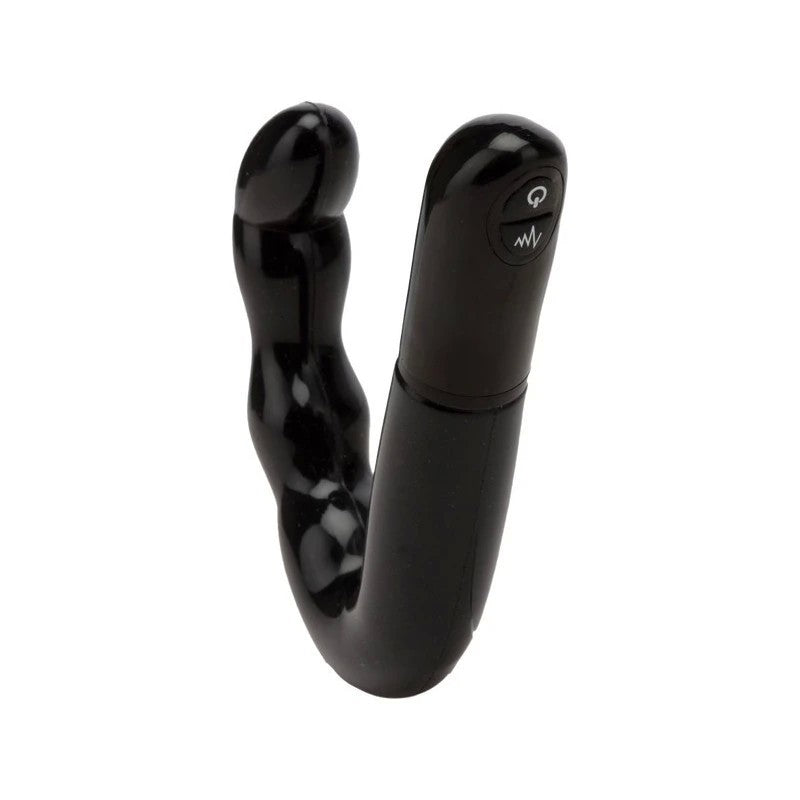 Excellent Power Ebony 10 Function Prostate Massager Black Prostate Toys