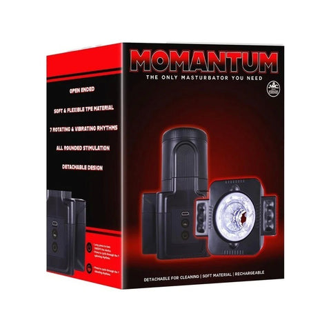 Momantum The SLR 7 Function Automatic Mens Masturbator Black - Masturbators and Strokers