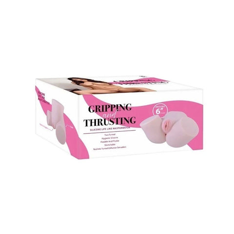 Gripping & Thrusting Life Like Silicone Pussy and As Masturbator 6 Inch Flesh - Masturbators and Strokers