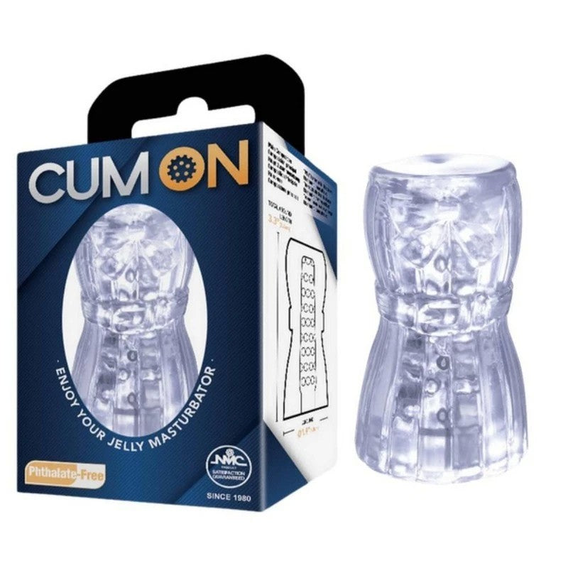 Cum On 3.3 Inches Pocket Jelly Male Masturbator Masturbators and Strokers